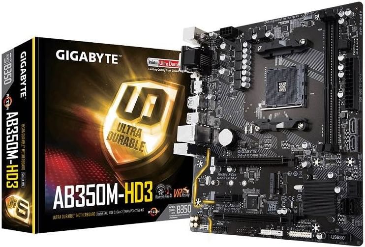 Gigabyte GA-AB350M-HD3 Motherboard