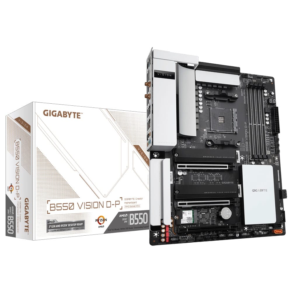 Manufacturer Refurbished Gigbayte B550 Vision D-P ATX Motherboard