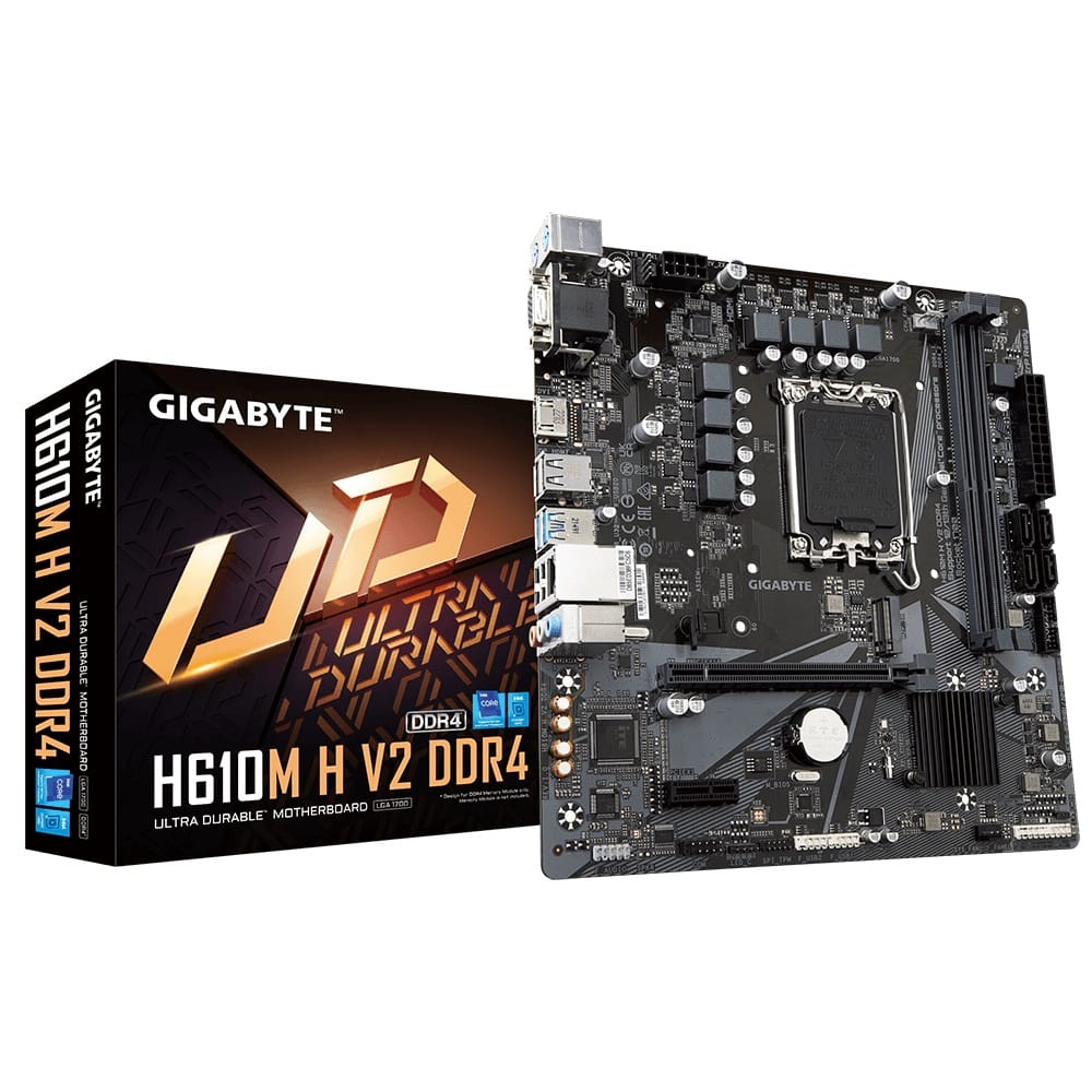 Gigabyte H610M H V2 DDR4 LGA1700 Micro-ATX Mainboard
