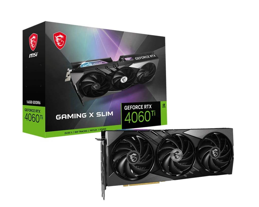 MSI GeForce RTX 4060 Ti Gaming X SLIM 16G Graphics Card