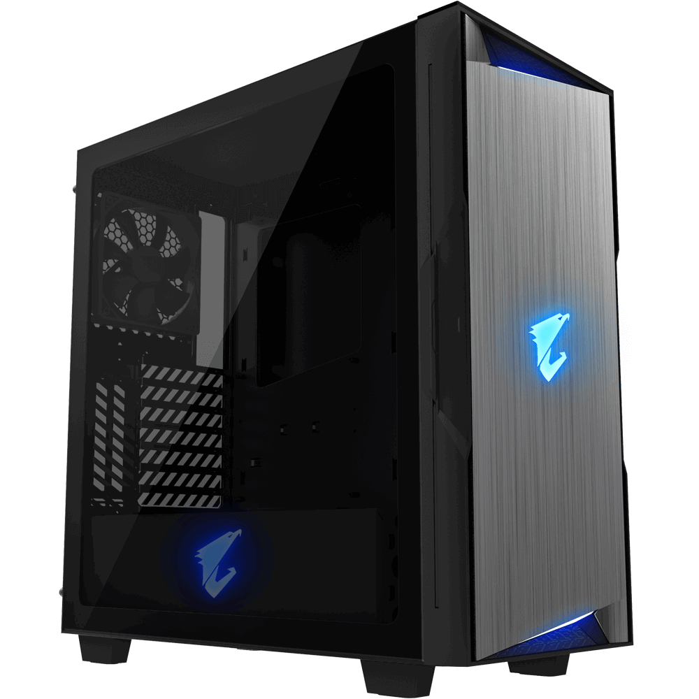 Gigabyte AORUS C300G RGB TG Mid-Tower ATX Case - Black
