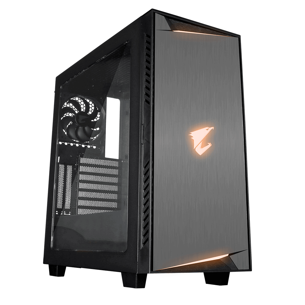 Gigabyte AC300W Lite ATX Case - Black