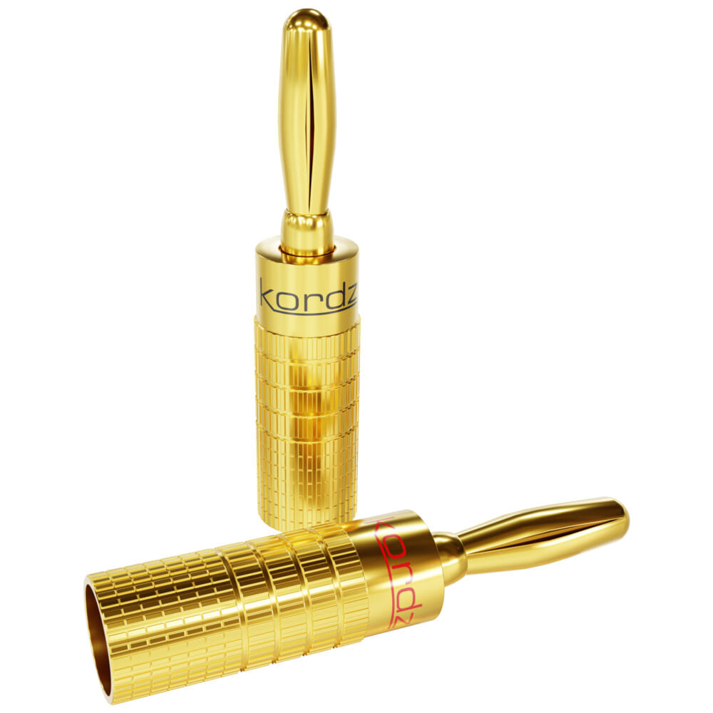 Kordz ONE Series Gold Plated Banana Plug Adapter