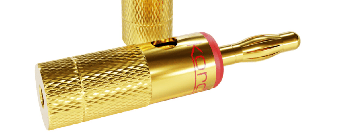 Kordz ONE Gold Banana Side Entry-Red-20 Plugs