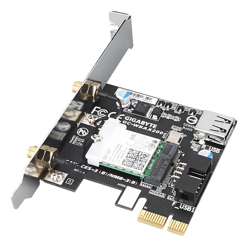 Gigabyte WBAX200 WiFi 6 AX200 PCIe Adapter