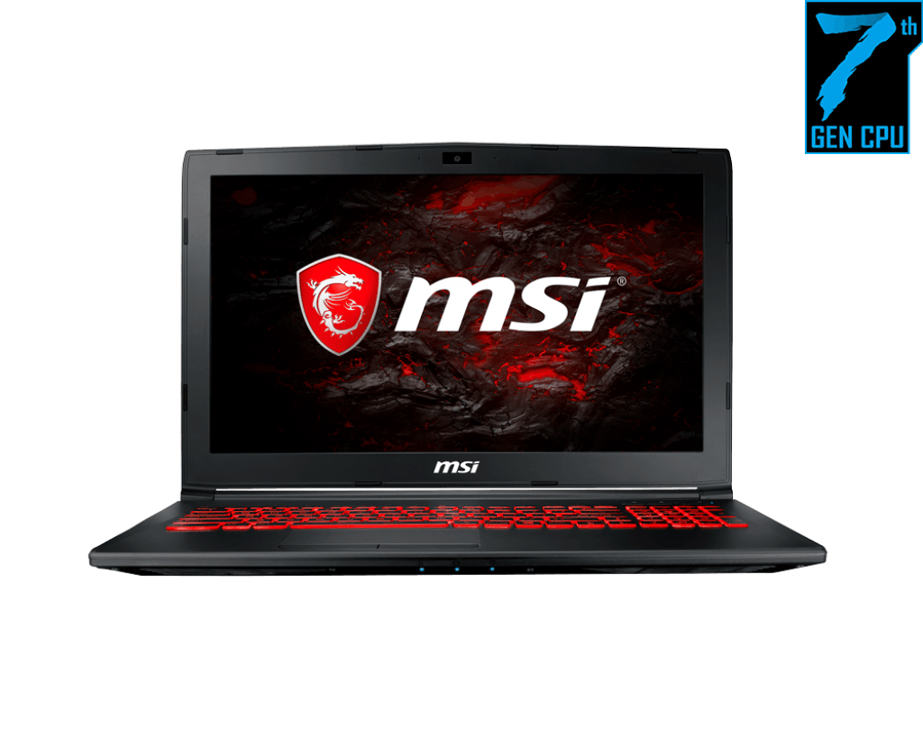 MSI GL62MVR 7RFX-1212AU 15.6'' FHD Gaming Laptop, i7-7700HQ,GTX 1060,8GB,128GB+1TB,Win10H