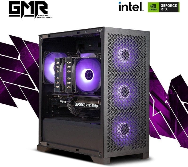 GMR Forge RTX 5070 Gaming PC - (Intel Core Ultra 7 270K Plus | 16GB RAM | RTX 5070 12G | 1TB NVMe SSD | 750W Gold| Windows 11)