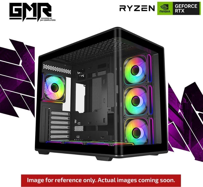 GMR Ghost RTX 5070Ti Gaming PC - (Ryzen 9 9900X3D | 64GB RAM | RTX 5070 Ti 16G | 2TB NVMe SSD | 850W | Windows 11)