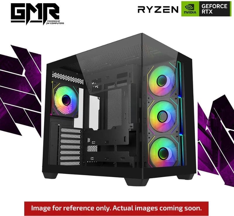 GMR Glitch RTX 5070Ti Gaming PC - (Ryzen 5 7500X3D | 32GB RAM | RTX 5070 Ti 16G | 1TB NVMe SSD | 850W | Windows 11)
