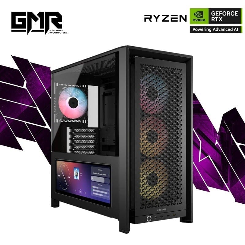 GMR Halo 5090 Gaming PC - (Ryzen 9 9950X3D2 | 64GB RAM | RTX 5090 32G | 4TB NVMe SSD | 1000W | Windows 11 Pro)