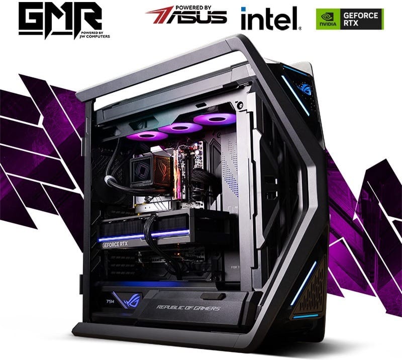 GMR Hyperion RTX 5090 Gaming PC - (Intel Core Ultra 9 285K | 64GB RAM | RTX 5090 32G | 4TB NVMe SSD | 1200W Platinum | Windows 11 Pro) Powered by ASUS