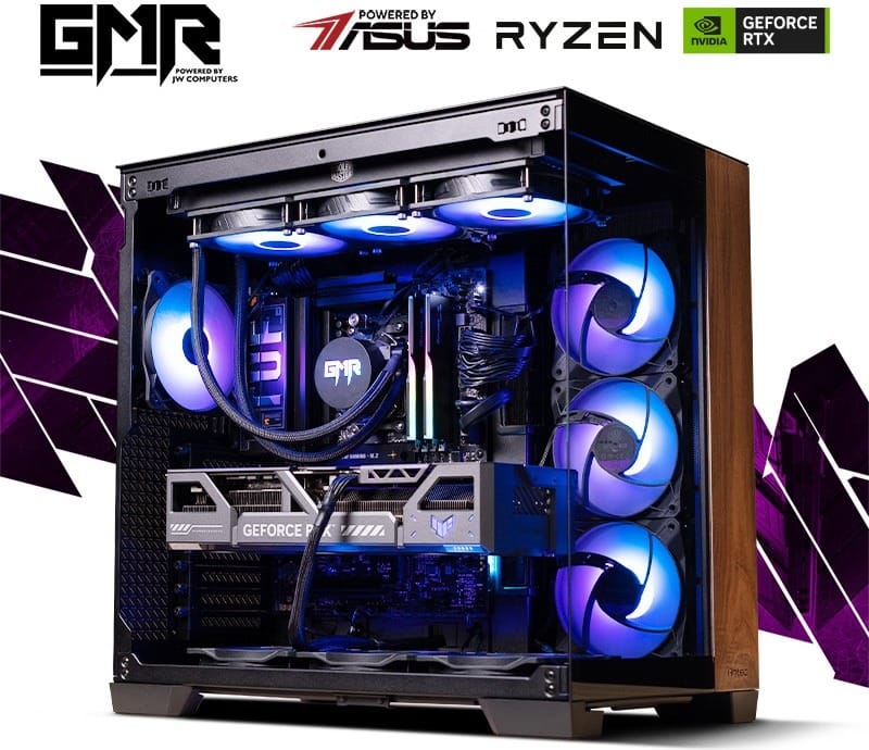 GMR Neogun RTX 5090 Gaming PC - (Ryzen 9 9950X | 64GB RAM | RTX 5090 32G | 4TB NVMe SSD | 1200W Gold | Windows 11 Pro) Powered by ASUS
