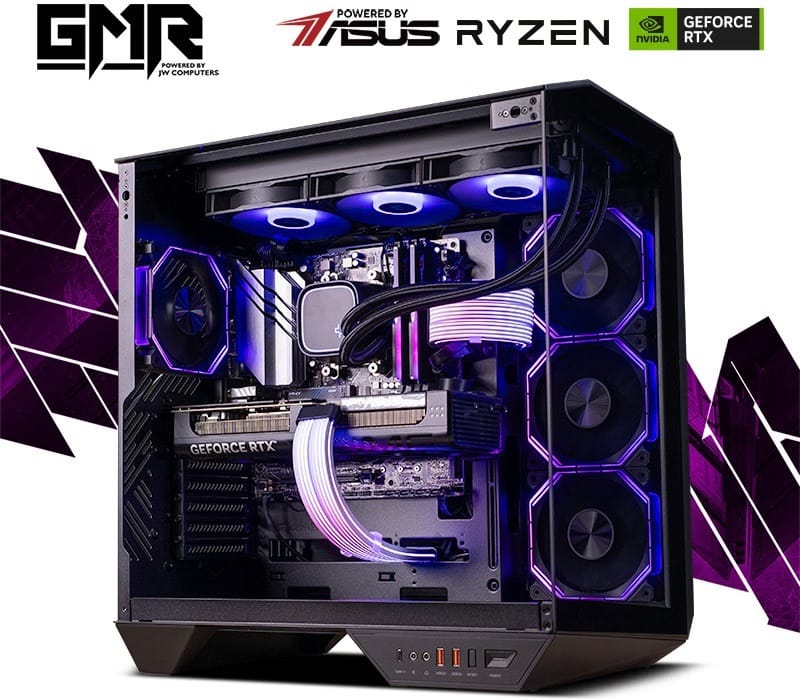 GMR Scorpion RTX 5070 Gaming PC - (Ryzen 7 9800X3D | 32GB RAM | RTX 5070 12G | 2TB NVMe SSD | 750W Gold | Windows 11) Powered by ASUS