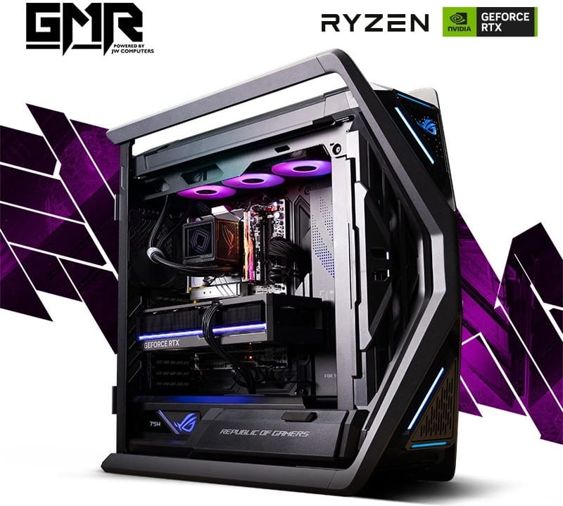 GMR Warpath RTX 5090 Gaming PC - (Ryzen 9 9950X3D | 64GB RAM | RTX 5090 32G | 4TB + 4TB NVMe SSD | 1200W Platinum | Windows 11 Pro)