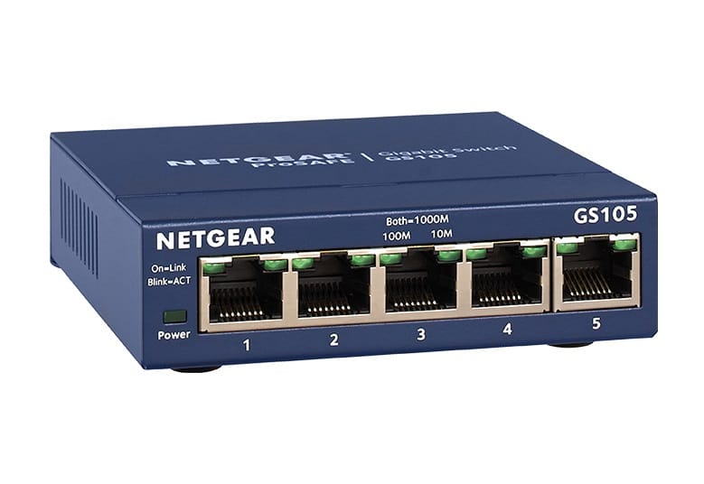 Netgear GS105 5-Port Gigabit Ethernet Unmanaged Switch