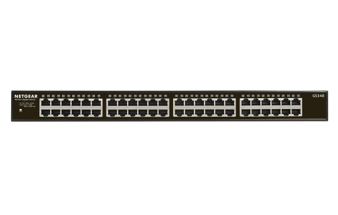 Netgear GS348 SOHO 48-Port Gigabit Ethernet Rackmount Unmanaged Switch