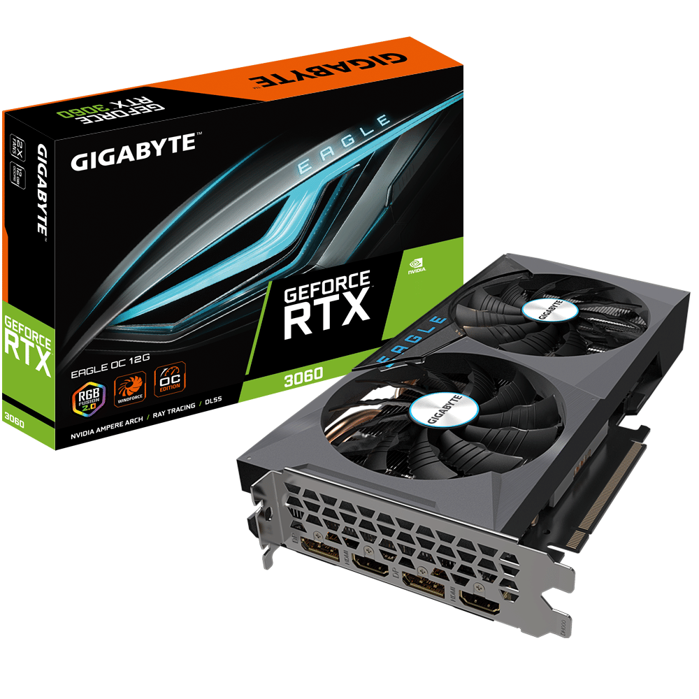 Manufacturer Refurbished Gigabyte RTX 3060 Eagle OC 12G Graphics Card

