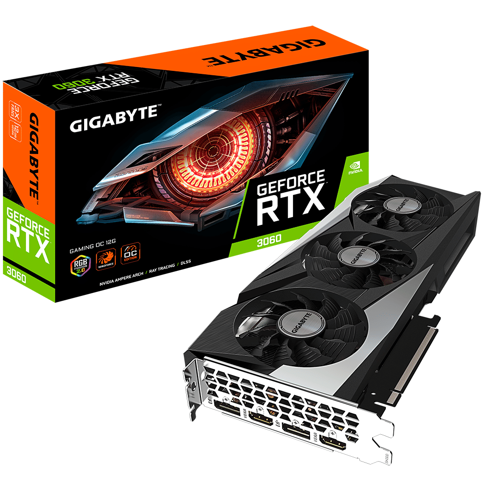 Manufacturer Refurbished Gigabyte Geforce RTX 3060 GAMING OC 12GD 2.0 Graphic Card - LHR