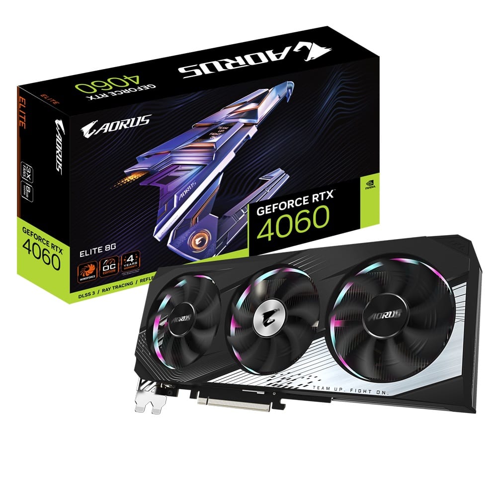 Gigabyte AORUS RTX 4060 Elite 8G GDDR6 Graphics Card