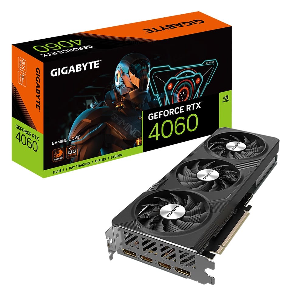 Gigabyte GeForce RTX 4060 Gaming OC 8GB GDDR6 Graphics Card
