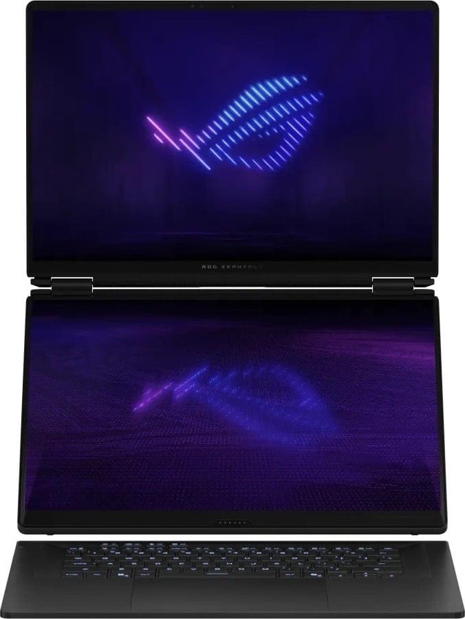 Asus ROG Zephyrus Duo (2026) GX651 Dual 16" 3K OLED 120Hz Touchscreen Laptop, Intel PANTHER LAKE Ultra 9 386H, 32GB RAM, 3TB (1TB + 2TB) SSD, GeForce RTX 5070 Ti, Windows 11 Home