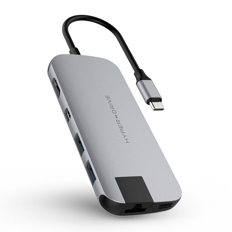 HyperDrive Slim 8-in-1 USB-C Hub - Space Grey