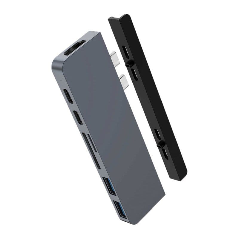 HyperDrive Duo V2 7-in-2 USB-C Hub for USB-C MacBook Pro - Space Grey
