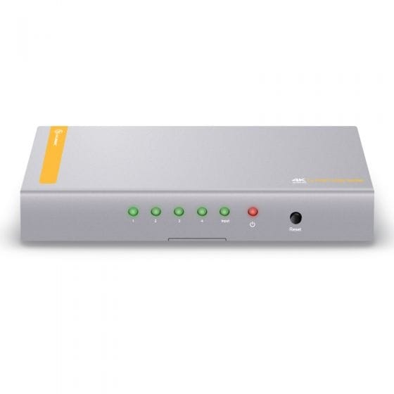 Alogic 4 Port HDMI 2.0 4K Splitter Grey