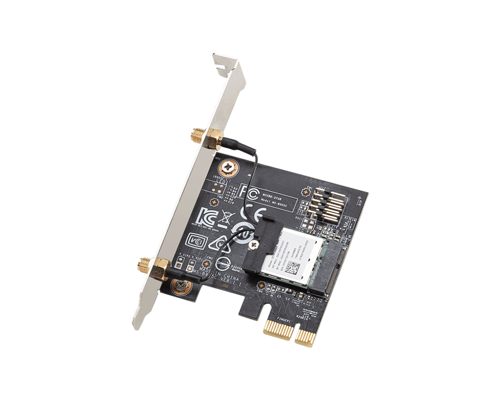 MSI HERALD-BE NCM865 Wi-Fi 7 Wireless PCIe Adapter