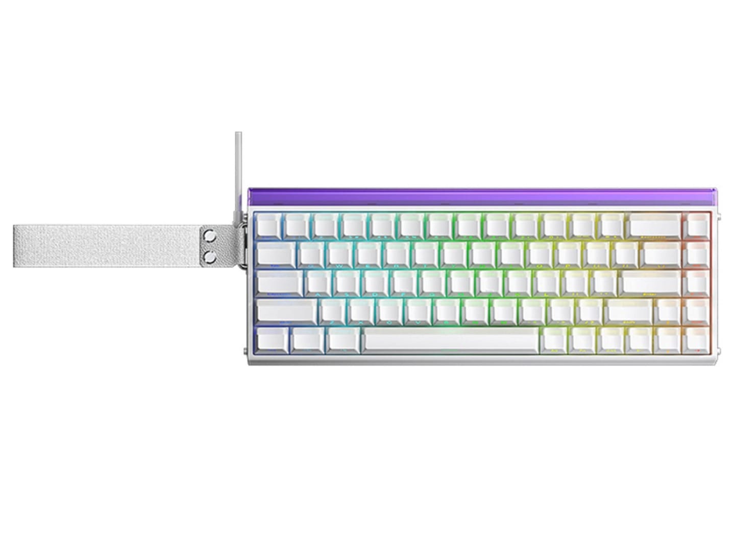 AULA HERO 68 Wired Magnetic Switch 8K Returns RGB Keyboard - White Contour Keycaps