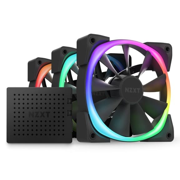 NZXT Aer RGB 2 120mm Fans Triple Starter Pack - Matte Black
