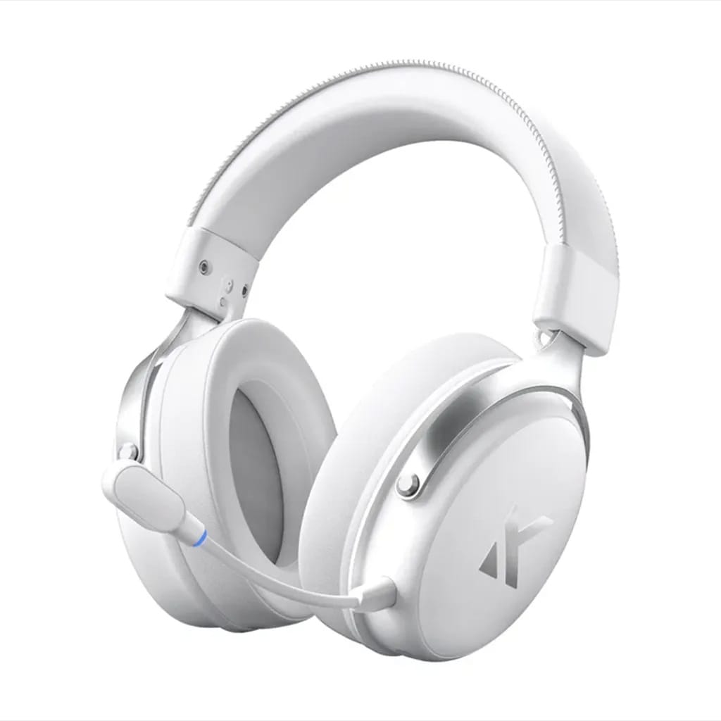 MCHOSE V9 Pro Wireless Gaming Headset With Noise Cancelling Microphone - Icy White