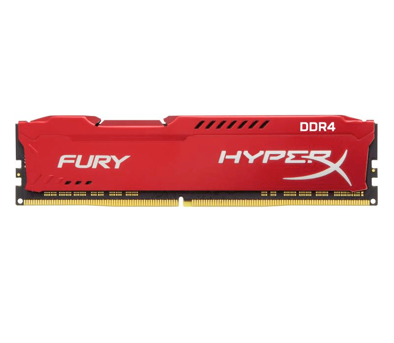 Kingston HyperX Fury 16GB(2x8GB) DDR4-2400 Memory - Red