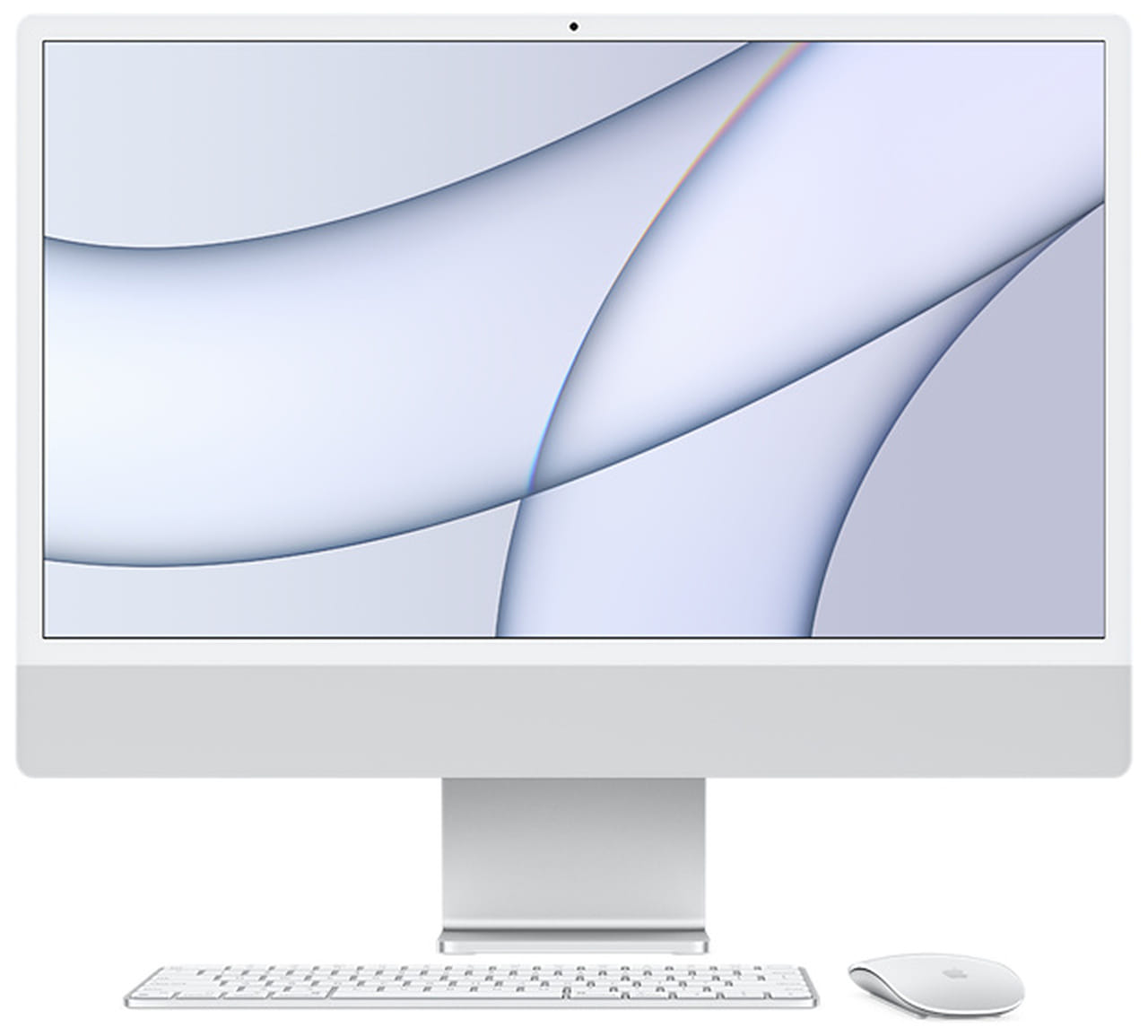 Apple 24" iMac with Retina 4.5K Display, M1 8 Core CPU/7 Core GPU, 8GB RAM, 256GB SSD - Silver