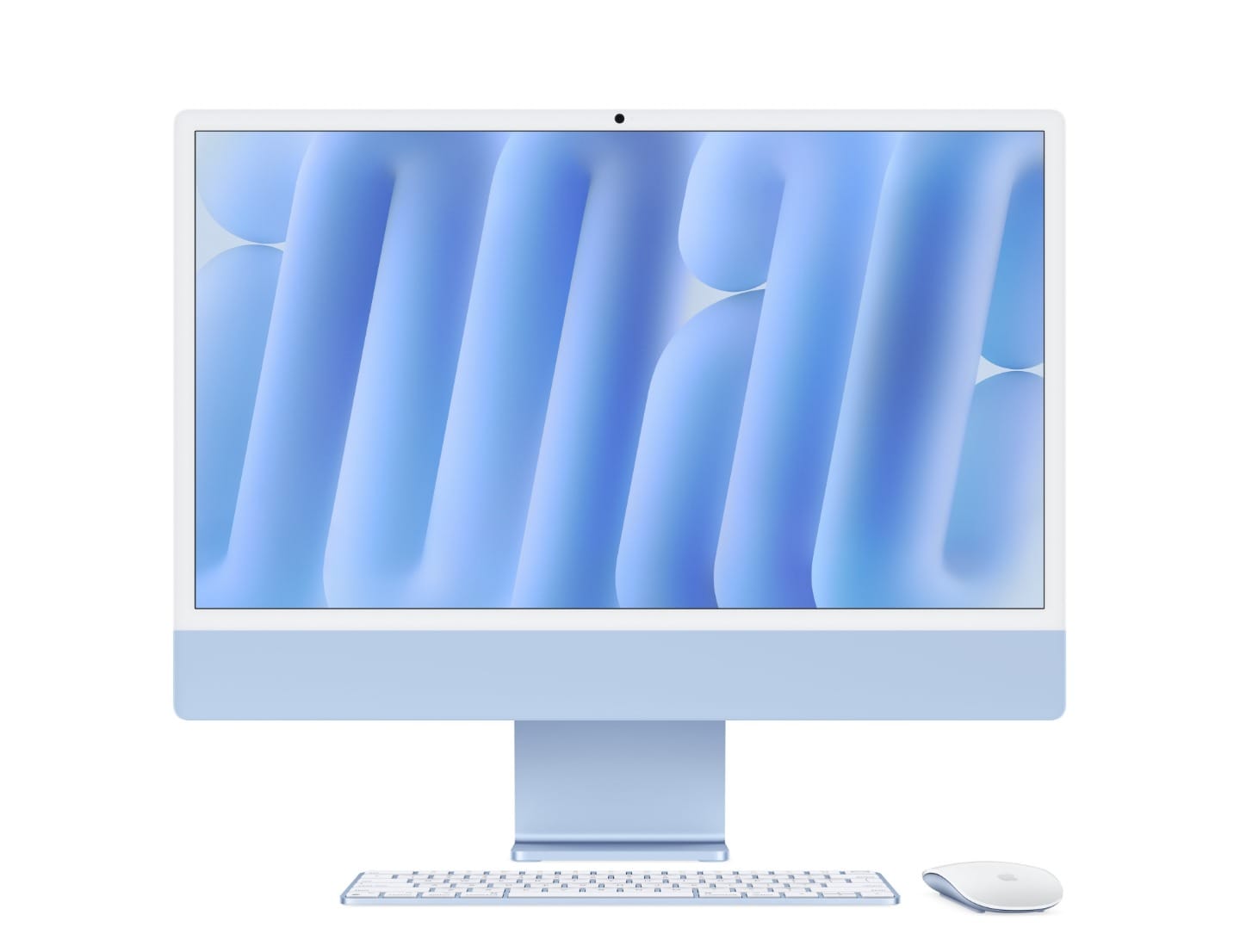 Apple 24" iMac Retina 4.5K M4 Standard Glass, 10-Core CPU, 10-Core GPU, 16GB RAM, 512GB SSD - Blue