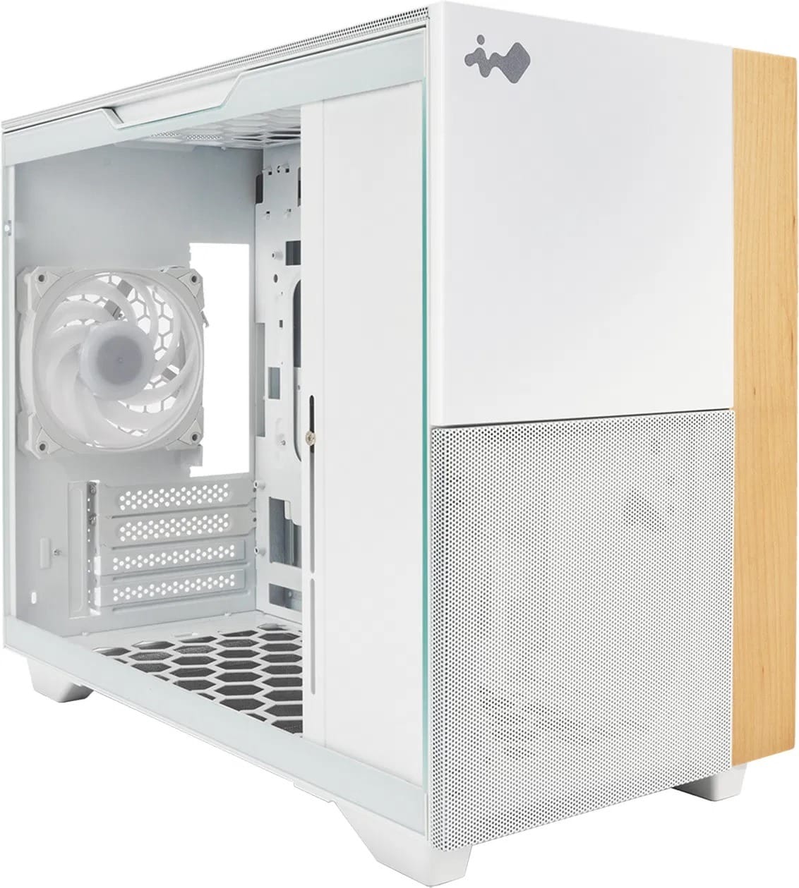 (Open Box) Inwin F3-White Tempered Glass Micro-ATX Mini Tower Case