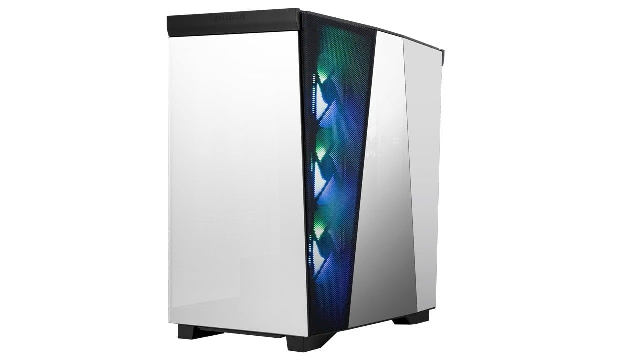 InWin W50 Mid Tower ATX Tempered Glass Case - Black