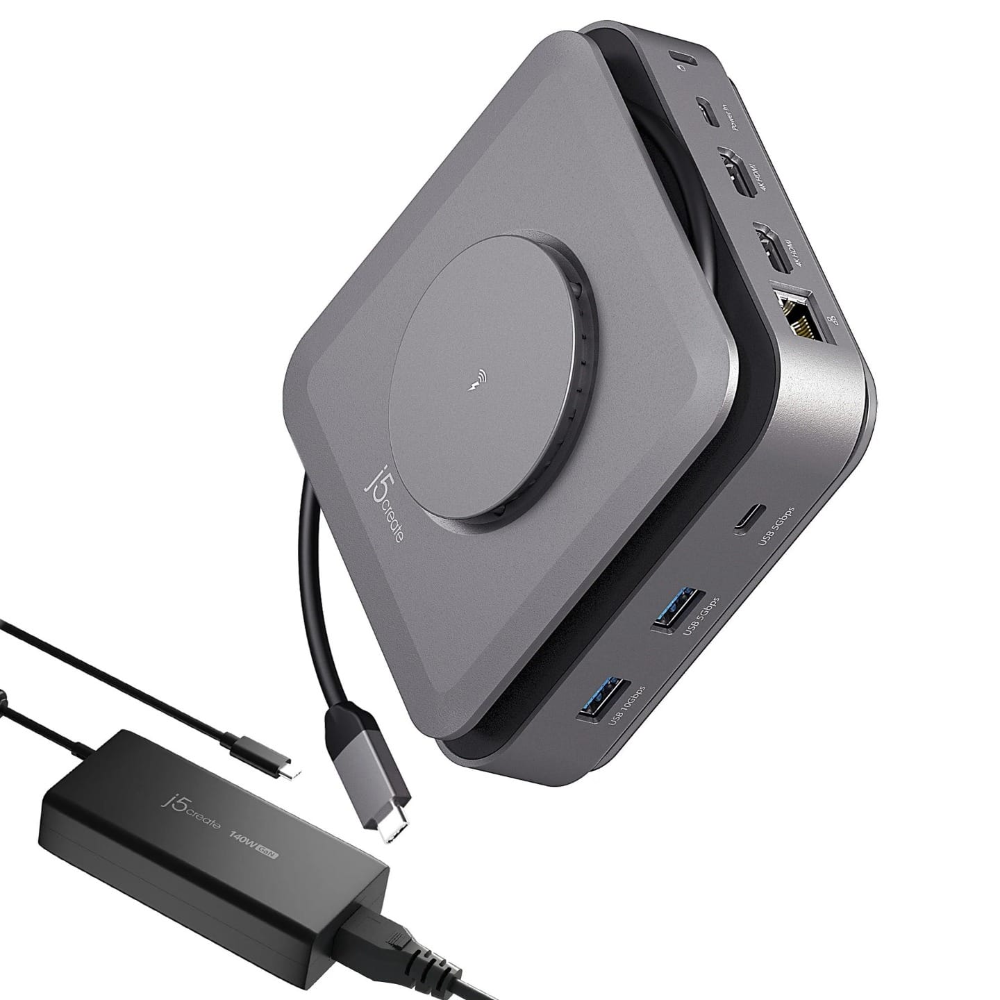 J5 Create USB-C Dual 4K HDMI Dock Power Adapter