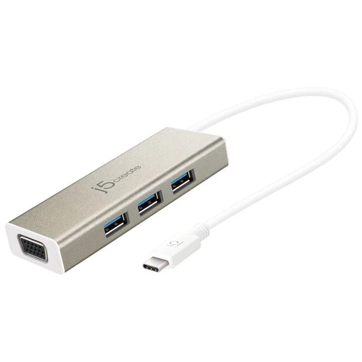 J5 Create USB-C 3.1 3-Port Hub with VGA