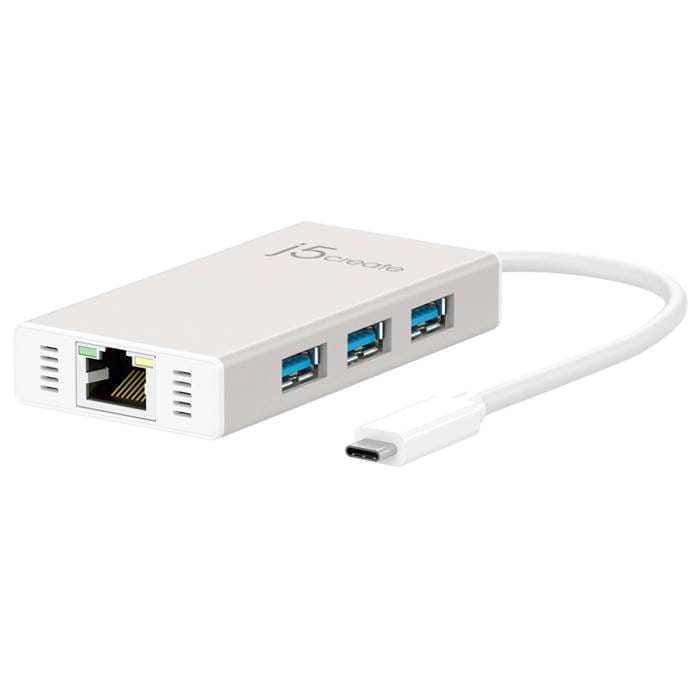 J5 Create Type-C to GigaLAN & USB3.0 Adapter（JCH471）