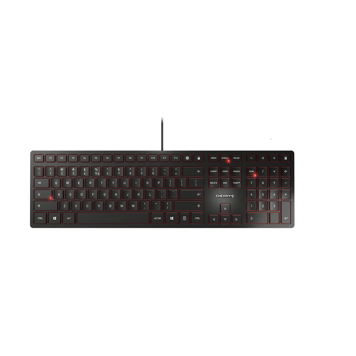 Cherry KC 6000 Slim Office Wired Keyboard - Black