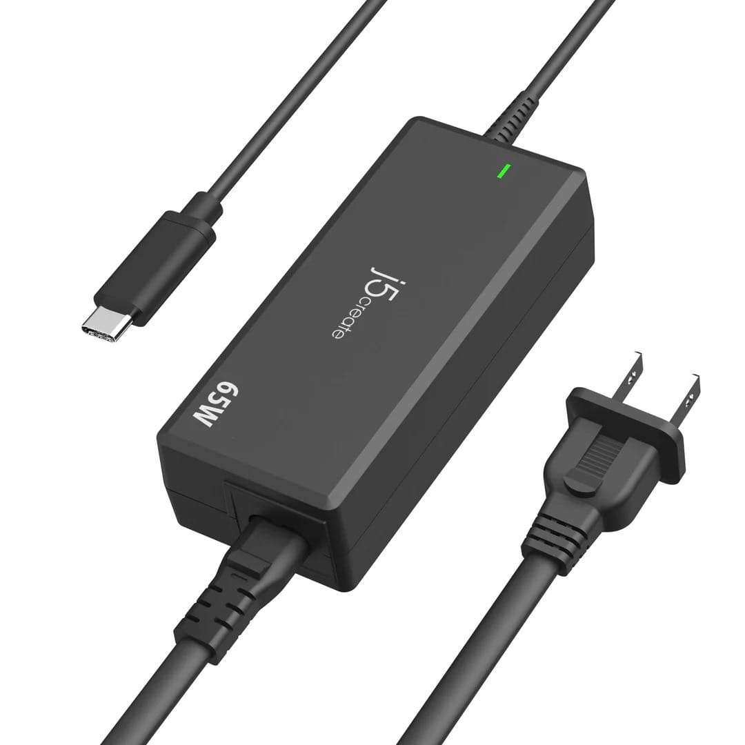 J5 Create 65W Power Delivery USB-C Charger Power Adapter