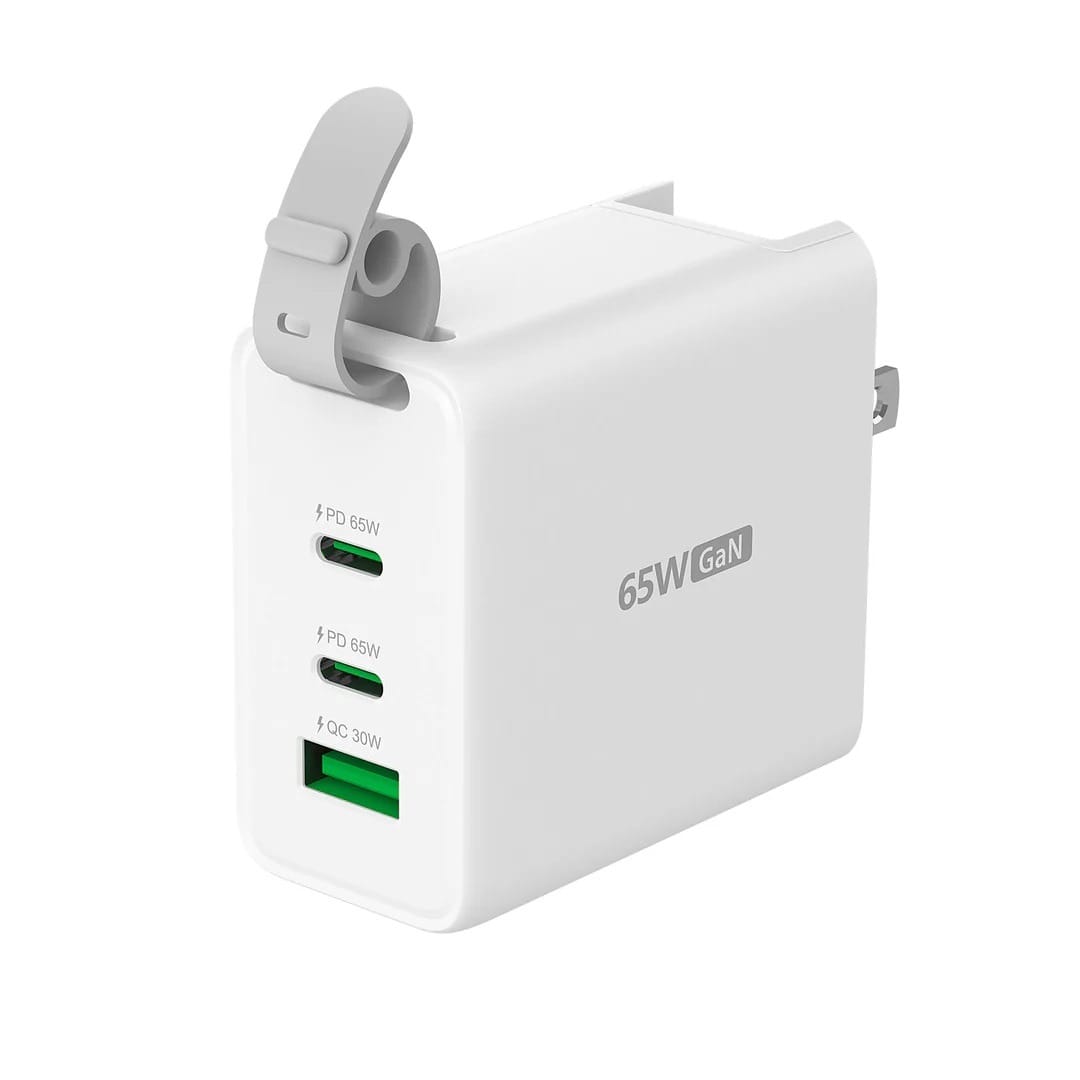 J5 Create USB-C 3-Port Travel Charger With AC Plugs