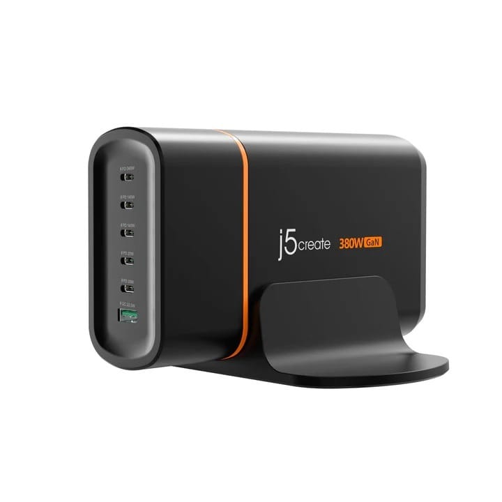 J5 Create 380W GaN USB-C 6-Port Charger
