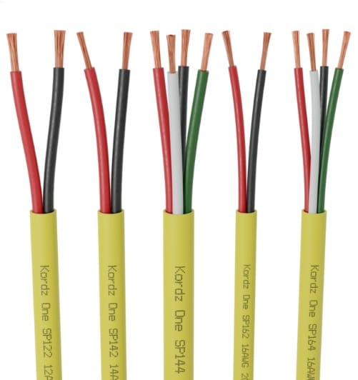 Kordz ONE Series 14AWG 4C Speaker Cable Yellow