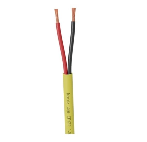 Kordz ONE Series 12AWG 2C Speaker Cable Yellow
