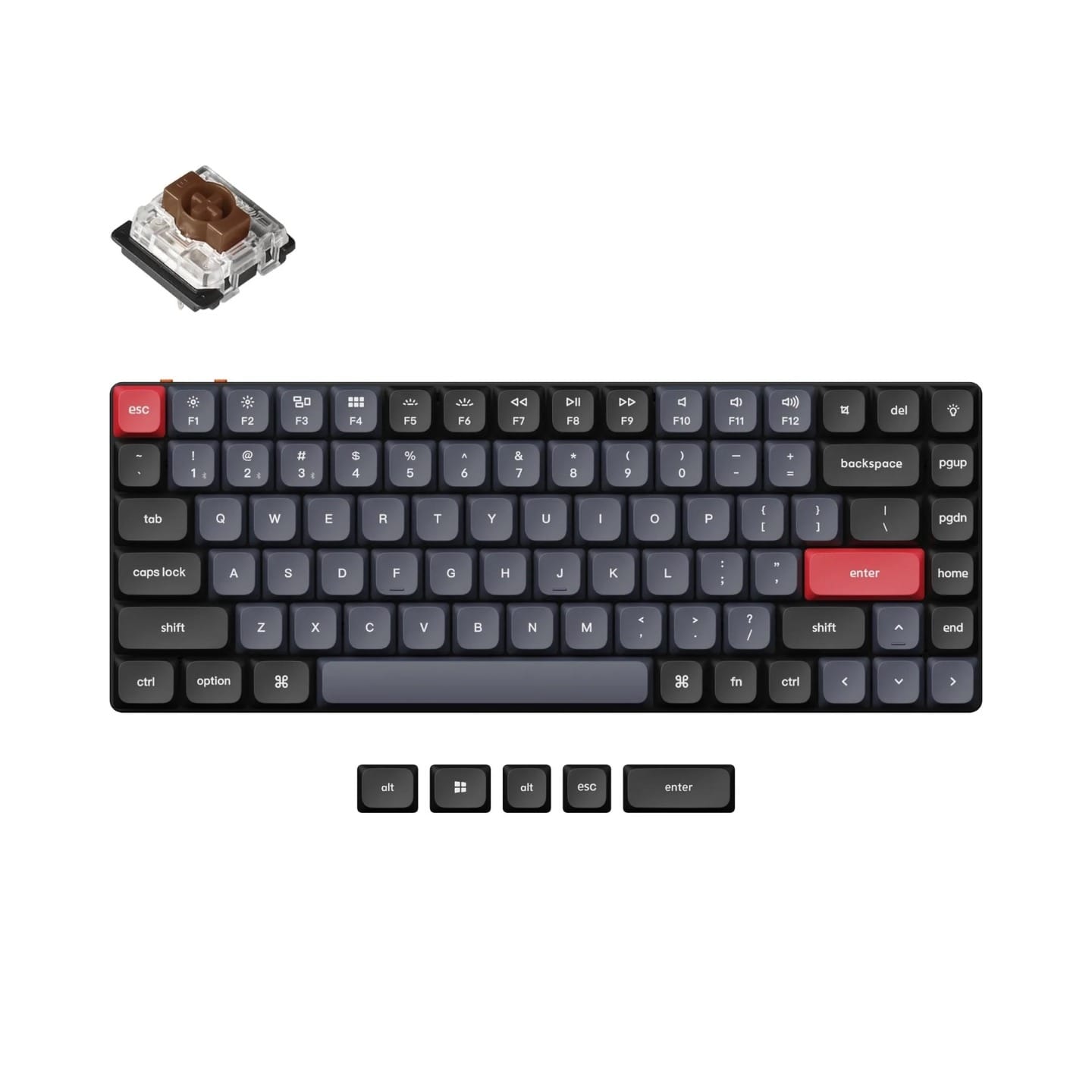 Keychron K3 Pro QMK/VIA Low Profile Hot-Swappable Gateron Wireless Custom Mechanical Keyboard-Brown Switch