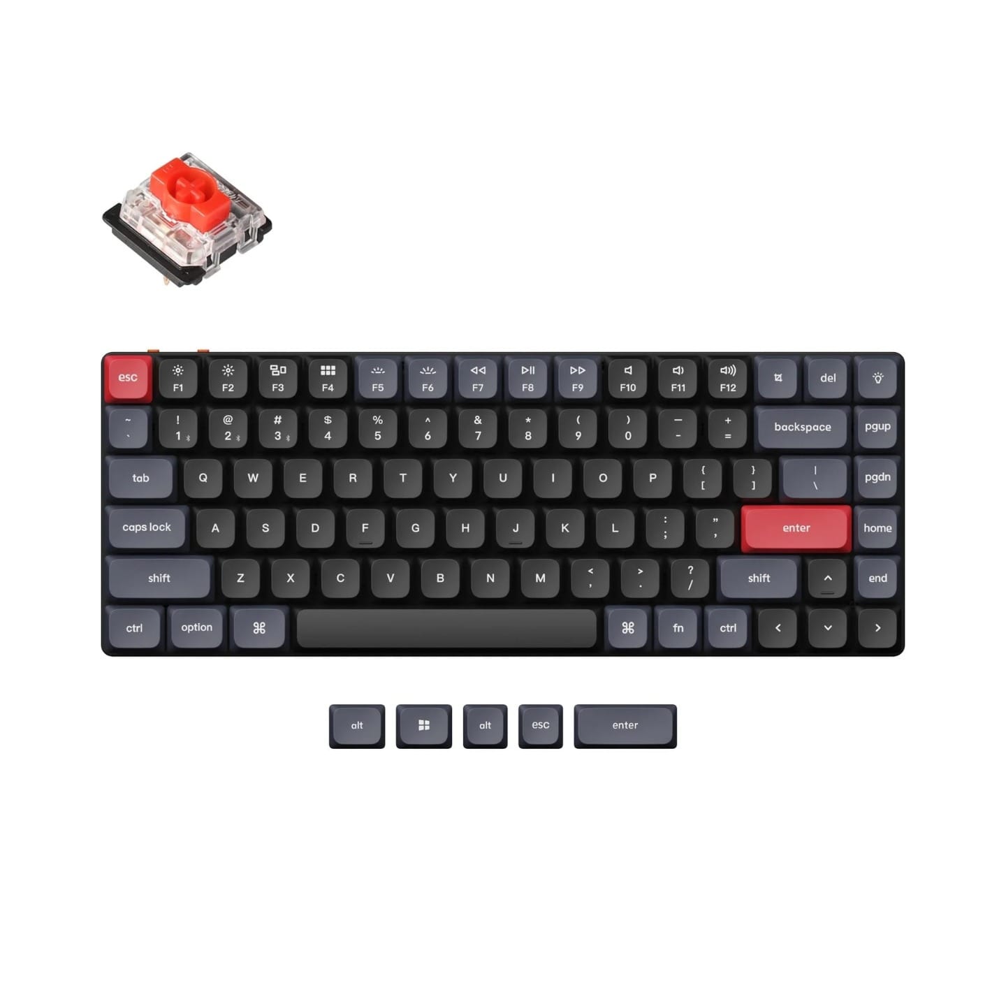 Keychron K3 Pro QMK/VIA Low Profile Hot-Swappable Gateron Wireless Custom Mechanical Keyboard-Red Switch