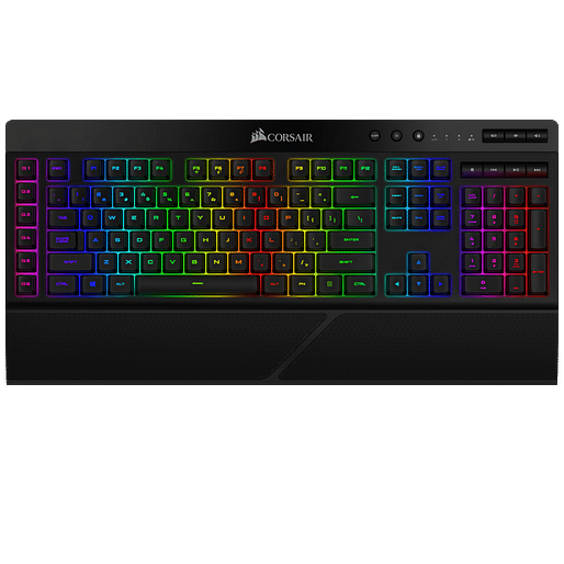 Corsair K57 RGB WIireless Keyboard with Slipstream Wireless Technology Backlit RGB LED - Black