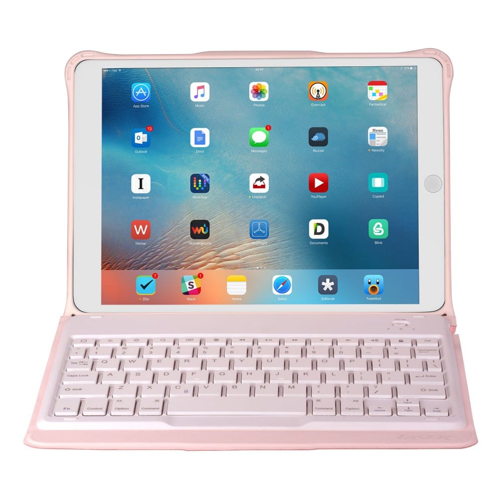 Laser iPad 10.2'' Wireless Keyboard Case - Pink
